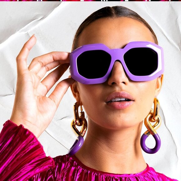 SALE! NEW Versace VE4424U 536687 MAXI MEDUSA BIGGIE Lilak Oversize Sunglasses main image 6